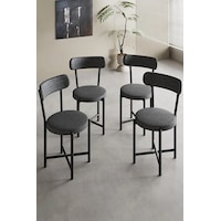 Sandalye 4 Adet Keten Kumaş Metal Ayak Modern Mutfak Sandalyesi Cafe Balkon Ofis Teddy Antrasit Sandalye 4 Adet Keten Kumaş Metal Ayak Modern Mutfak Sandalyesi Cafe Balkon Ofis Teddy Antrasit