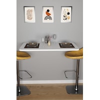 Katlanabilir Duvara Monte Mutfak Masası - 50x90 Cm Yemek Ve Hazırlık Masası Beyaz Katlanabilir Duvara Monte Mutfak Masası - 50x90 Cm Yemek Ve Hazırlık Masası Beyaz