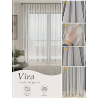 Vira Düz Lüx Tül Perde / Ölçünüze Özel Dikim Kırık Beyaz Vira Düz Lüx Tül Perde / Ölçünüze Özel Dikim Kırık Beyaz