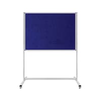 Panda 120 x 200 CM Tek Taraflı Sabit - tekerlekli Ayaklı Mavi Kumaşlı Pano - pan184 Panda 120 x 200 CM Tek Taraflı Sabit - tekerlekli Ayaklı Mavi Kumaşlı Pano - pan184