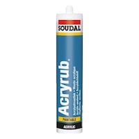 Acryrub Silikonize Mastik Beyaz 500 Gr Acryrub Silikonize Mastik Beyaz 500 Gr