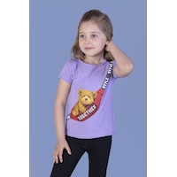Toontoy Kids Toontoy Kız Çocuk Çanta Baskılı Tişört Lila Toontoy Kids Toontoy Kız Çocuk Çanta Baskılı Tişört Lila