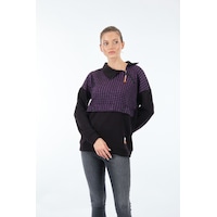 Vedi 222333 Gömlek Yaka Desenli Uzun Kollu Kadın Sweatshirt Vedi 222333 Gömlek Yaka Desenli Uzun Kollu Kadın Sweatshirt