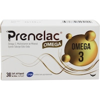 Prenelac Omega 3 Takviye Edici Gıda 30 Soft Jel Kapsül Prenelac Omega 3 Takviye Edici Gıda 30 Soft Jel Kapsül