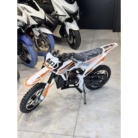 Enbest Benzınlı Çocuk Cros Motoru Hidrolik Frenler 7-17 Yaş Turuncu Enbest Benzınlı Çocuk Cros Motoru Hidrolik Frenler 7-17 Yaş Turuncu