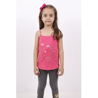 Toontoy Kids Toontoy Kız Çocuk Kedi Baskılı Atlet Fuşya Toontoy Kids Toontoy Kız Çocuk Kedi Baskılı Atlet Fuşya