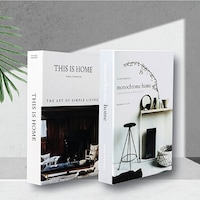 2'li This Is Home & Mono Dekoratif Kitap Kutu