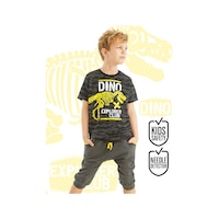 Denokids Mshb&g Dino Explorer Erkek Çocuk T-shirt Kapri Takım Çok Renkli Denokids Mshb&g Dino Explorer Erkek Çocuk T-shirt Kapri Takım Çok Renkli