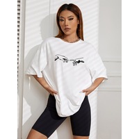 Uyguntarz Unisex Michelangelo Baskılı T-shirt Beyaz Uyguntarz Unisex Michelangelo Baskılı T-shirt Beyaz