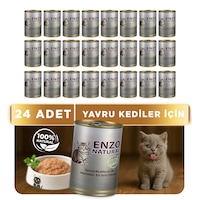 Enzo Natural Yavru Yaş Kedi Maması 410 Gr X 24 Enzo Natural Yavru Yaş Kedi Maması 410 Gr X 24