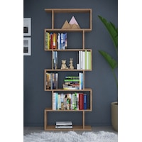 Dekorfim DF07101AC 6 Raflı Tek Modül Zigzag Kitaplık Çalışma Odası Ofis Kitaplık Dekorfim DF07101AC 6 Raflı Tek Modül Zigzag Kitaplık Çalışma Odası Ofis Kitaplık