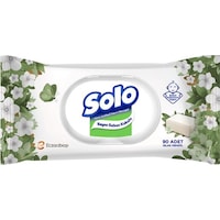 Solo Beyaz Sabun Kokulu Islak Mendil 90 Yaprak Tekli Solo Beyaz Sabun Kokulu Islak Mendil 90 Yaprak Tekli