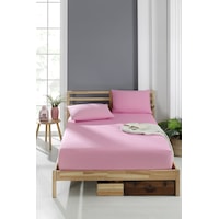 Battal Boy Ranforce 57 Tel Lastikli Çarşaf Seti 180x200 2 Yastık Kılıfı Dahil Pembe Battal Boy Ranforce 57 Tel Lastikli Çarşaf Seti 180x200 2 Yastık Kılıfı Dahil Pembe