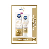 Nivea Sun Luminous630 Leke Karşıtı Güneş Koruyucu Yüz Kremi SPF50+ 40 ML Nivea Sun Luminous630 Leke Karşıtı Güneş Koruyucu Yüz Kremi SPF50+ 40 ML