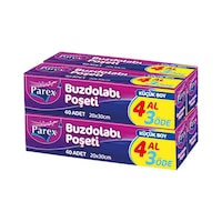 Parex 4 Al 3 Öde Küçük Boy Yeni Tip Buzdolabı Poşeti 20 x 30 CM Parex 4 Al 3 Öde Küçük Boy Yeni Tip Buzdolabı Poşeti 20 x 30 CM