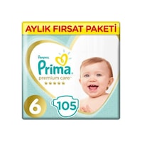 Prima Premium Care 6 Beden No Junior Bebek Bezi 105 Adet Prima Premium Care 6 Beden No Junior Bebek Bezi 105 Adet