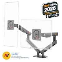 Nb Ergonomic Nb A5c 17-32 İnch Çift Kol 2-9 Kg Monitör Standı 2026 Versiyon Nb Ergonomic Nb A5c 17-32 İnch Çift Kol 2-9 Kg Monitör Standı 2026 Versiyon