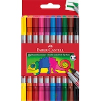 Faber-Castell Çift Taraflı Keçeli Kalem 10 Renk Faber-Castell Çift Taraflı Keçeli Kalem 10 Renk