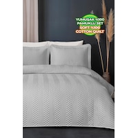 Evlen Home Ross %100 Pamuk Tek Kişilik Yatak Örtüsü Pike Takımı Kapitone Çizgili Günlük Yıkanabilir Gri Gri Evlen Home Ross %100 Pamuk Tek Kişilik Yatak Örtüsü Pike Takımı Kapitone Çizgili Günlük Yıkanabilir Gri Gri