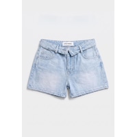 it's basic Kadın Ice 4s6-3 Mini Boy Kemer Detaylı Denim Şort Ice Rengi it's basic Kadın Ice 4s6-3 Mini Boy Kemer Detaylı Denim Şort Ice Rengi