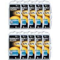 Duracell Activair PR44 675 Numara İşitme Cihazı Pili 6 x 10'lu Duracell Activair PR44 675 Numara İşitme Cihazı Pili 6 x 10'lu