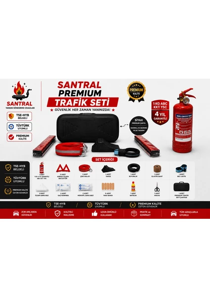 Premium Trafik Seti Siyah Çanta Premium Trafik Seti Siyah Çanta