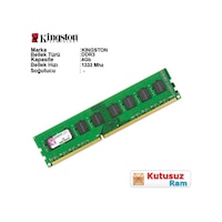Kingston 4GB DDR3 1333 MHz Pc Ram KVR13N9S8/4 (Kutusuz) Kingston 4GB DDR3 1333 MHz Pc Ram KVR13N9S8/4 (Kutusuz)