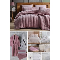 Elart Kadife Comfort Royal Çeyiz Paketi 48 Parça Gülkurusu Elart Kadife Comfort Royal Çeyiz Paketi 48 Parça Gülkurusu