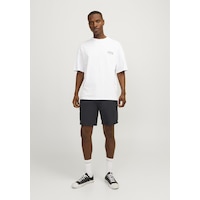 Jack & Jones Erkek Keten Karisimli Chino Sort - Tace 12248627 Black Vizon Jack & Jones Erkek Keten Karisimli Chino Sort - Tace 12248627 Black Vizon
