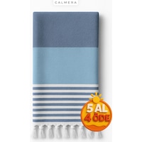Calmera Natura Peştemal Pamuk - Doğal Saçaklı Plaj, Deniz, Havuz, Spa, Sauna, Spor, Seyahat Havlusu - Mavi Calmera Natura Peştemal Pamuk - Doğal Saçaklı Plaj, Deniz, Havuz, Spa, Sauna, Spor, Seyahat Havlusu - Mavi