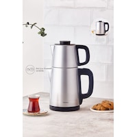 Karaca Tea Break Inox Çelik Su Isıtıcı & Çay Makinesi Karaca Tea Break Inox Çelik Su Isıtıcı & Çay Makinesi
