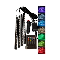 12 Ledli Ayak Altı Led Lamba Kumandalı Araç İçi Aydınlatma Sese Ve Müziğe Duyarlı Led Işık Rgb 12 Ledli Ayak Altı Led Lamba Kumandalı Araç İçi Aydınlatma Sese Ve Müziğe Duyarlı Led Işık Rgb