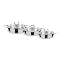 FMS Çelik Inci 6 Parça Omlet Set 5007 FMS Çelik Inci 6 Parça Omlet Set 5007