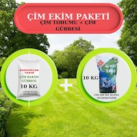 İthal 7 Karışımlı Çim Tohumu - 10 Kg + Ekim Öncesi Çim Gübresi - İthal 7 Karışımlı Çim Tohumu - 10 Kg + Ekim Öncesi Çim Gübresi -