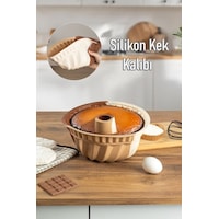 Porsima 193 Silikon Kek Kalıbı, Tart Kalıbı 23 Cm Gıda İle Temasa Uygun Beyaz - Kahverengi Porsima 193 Silikon Kek Kalıbı, Tart Kalıbı 23 Cm Gıda İle Temasa Uygun Beyaz - Kahverengi