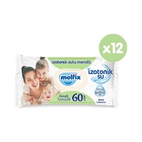 Molfix Izotonik Sulu Islak Mendil Ferah Temizlik 60'Lı 12*60 720 Yaprak Molfix Izotonik Sulu Islak Mendil Ferah Temizlik 60'Lı 12*60 720 Yaprak