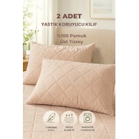 Formeya Pamukkale Alez Kahverengi %100 Pamuk Kapitone Yastık Koruyucu Alez 2 Adet 50X70 CM Formeya Pamukkale Alez Kahverengi %100 Pamuk Kapitone Yastık Koruyucu Alez 2 Adet 50X70 CM