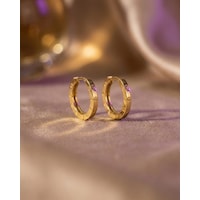 22 Ayar Altın Küpe Halka Küpe 3.40gr - K01082 22 Ayar Altın Küpe Halka Küpe 3.40gr - K01082