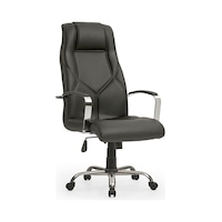 Makam Krom Bilgisayar Koltuğu - Ofis - Müdür - Büro - Çalışma Sandalyesi Siyah Renk Krom Ayaklı Siyah Krom Makam Krom Bilgisayar Koltuğu - Ofis - Müdür - Büro - Çalışma Sandalyesi Siyah Renk Krom Ayaklı Siyah Krom