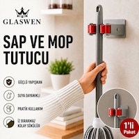 Paspas Süpürge Fırça Ve Mop Askısı Sap Tutucu Mutfak Banyo Askı Yapışkanlı Düzenleyici Askılık Gri Paspas Süpürge Fırça Ve Mop Askısı Sap Tutucu Mutfak Banyo Askı Yapışkanlı Düzenleyici Askılık Gri