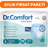 Dr. Comfort Emici Külot Yetişkin Hasta Bezi L 3 x 30'lu Dr. Comfort Emici Külot Yetişkin Hasta Bezi L 3 x 30'lu