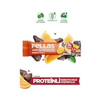 Fellas Yüksek Protein Bar - Portakal & Kakao 45 G x 12 Adet Fellas Yüksek Protein Bar - Portakal & Kakao 45 G x 12 Adet