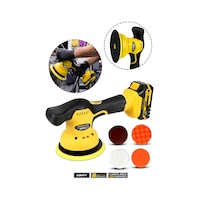 Assur 21V 150 mm Çift Akülü 8 Kademeli Orbital Polisaj Makinesi – Oto Pasta Cila ve Zımpara Makinesi - Assur 21V 150 mm Çift Akülü 8 Kademeli Orbital Polisaj Makinesi – Oto Pasta Cila ve Zımpara Makinesi -