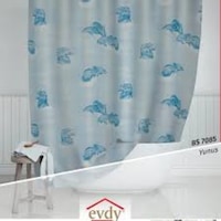 Evdy Duş Perdesi 7085 Model Tek Kanat En-180 Cm- Boy 200Cm Çok Renkli Evdy Duş Perdesi 7085 Model Tek Kanat En-180 Cm- Boy 200Cm Çok Renkli