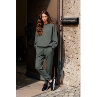 Tommy Life Çağla Basic Pamuklu O Yaka Oversize Lastik Paça Kadın Eşofman Takım - 95287 Çağla Tommy Life Çağla Basic Pamuklu O Yaka Oversize Lastik Paça Kadın Eşofman Takım - 95287 Çağla