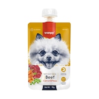 Wanpy Taze Sığır Etli & Havuçlu Ezme Köpek Maması 90 G Wanpy Taze Sığır Etli & Havuçlu Ezme Köpek Maması 90 G