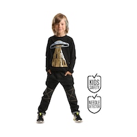 Ufo Erkek Çocuk T-shirt Denim Pantolon Takım Ufo Erkek Çocuk T-shirt Denim Pantolon Takım