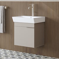 Likya Ayaksız Tek Kapaklı Lavabolu 49 Cm Banyo Dolabı Alt, Mini Lavabolu Alt Banyo Dolabı Kumtaşı Likya Ayaksız Tek Kapaklı Lavabolu 49 Cm Banyo Dolabı Alt, Mini Lavabolu Alt Banyo Dolabı Kumtaşı