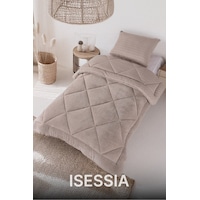 Isessia Lüks Wellsoft Çift Taraflı Yumuşak 4 Mevsim Konfor Yorgan Seti Yorgan Uyku Seti 155 X 215 Cm Bej Isessia Lüks Wellsoft Çift Taraflı Yumuşak 4 Mevsim Konfor Yorgan Seti Yorgan Uyku Seti 155 X 215 Cm Bej