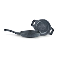 Thermoad 2'li Döküm Tava Sahan Seti 20-26 CM Gri Thermoad 2'li Döküm Tava Sahan Seti 20-26 CM Gri